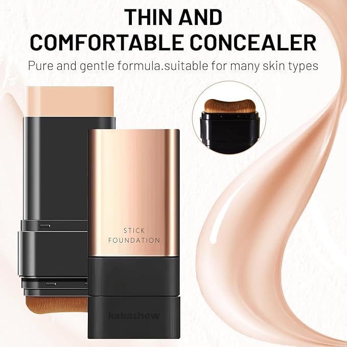 Korean 2 in 1 Glass Skin Foundation Stick (Imported skincare)