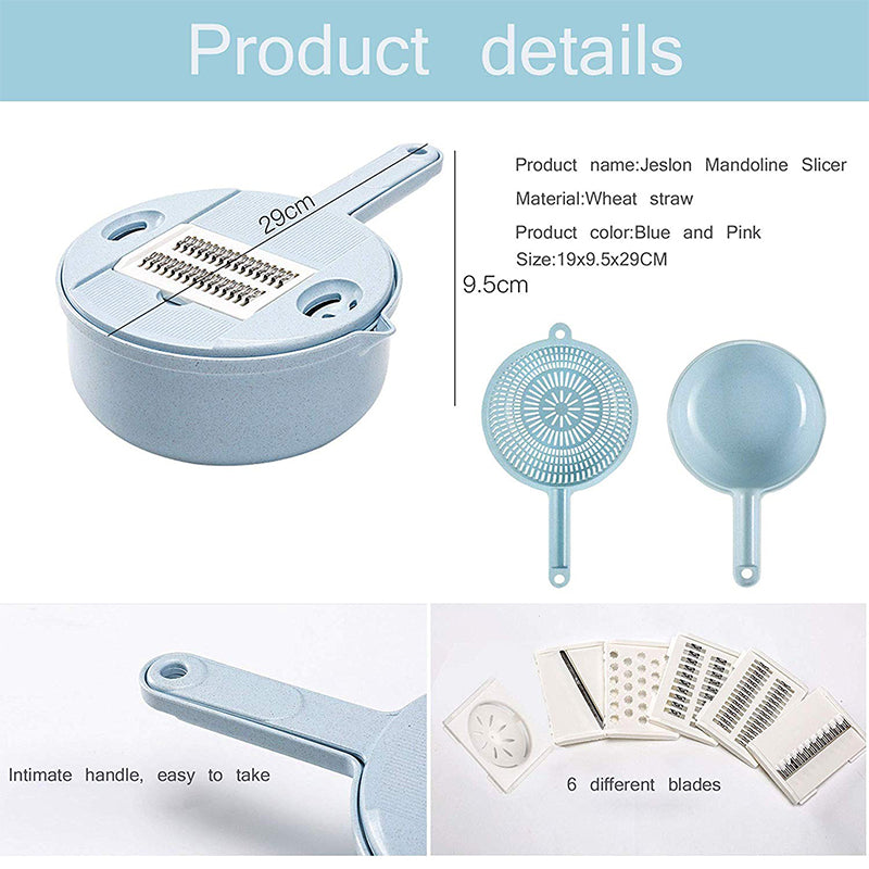 12 in 1 Vegetable Cutter with Drain Basket