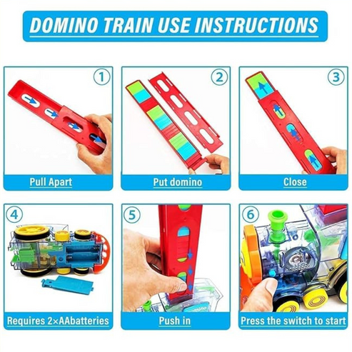 Kids Educational Toy with Light & Sound {40 domino pieces}