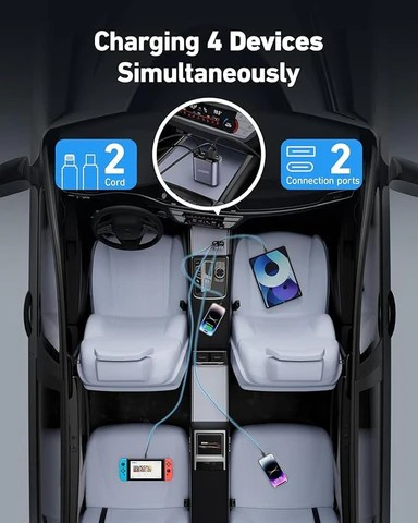 4 in 1 Car Charging Solution