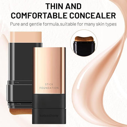 Korean 2 in 1 Glass Skin Foundation Stick (Imported skincare)
