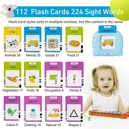 English Learning Flash Cards for Kids (112 pieces)