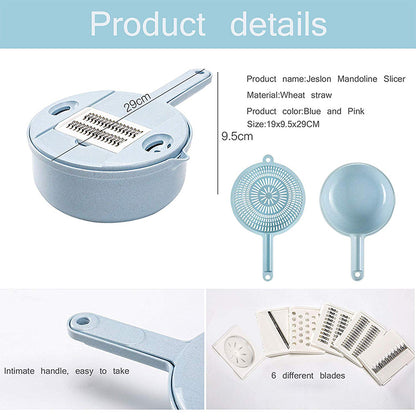 12 in 1 Vegetable Cutter with Drain Basket