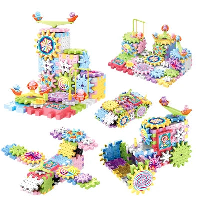 Gear Building Blocks (101 Pieces & 500+ Designs)