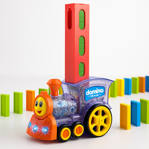 Kids Educational Toy with Light & Sound {40 domino pieces}